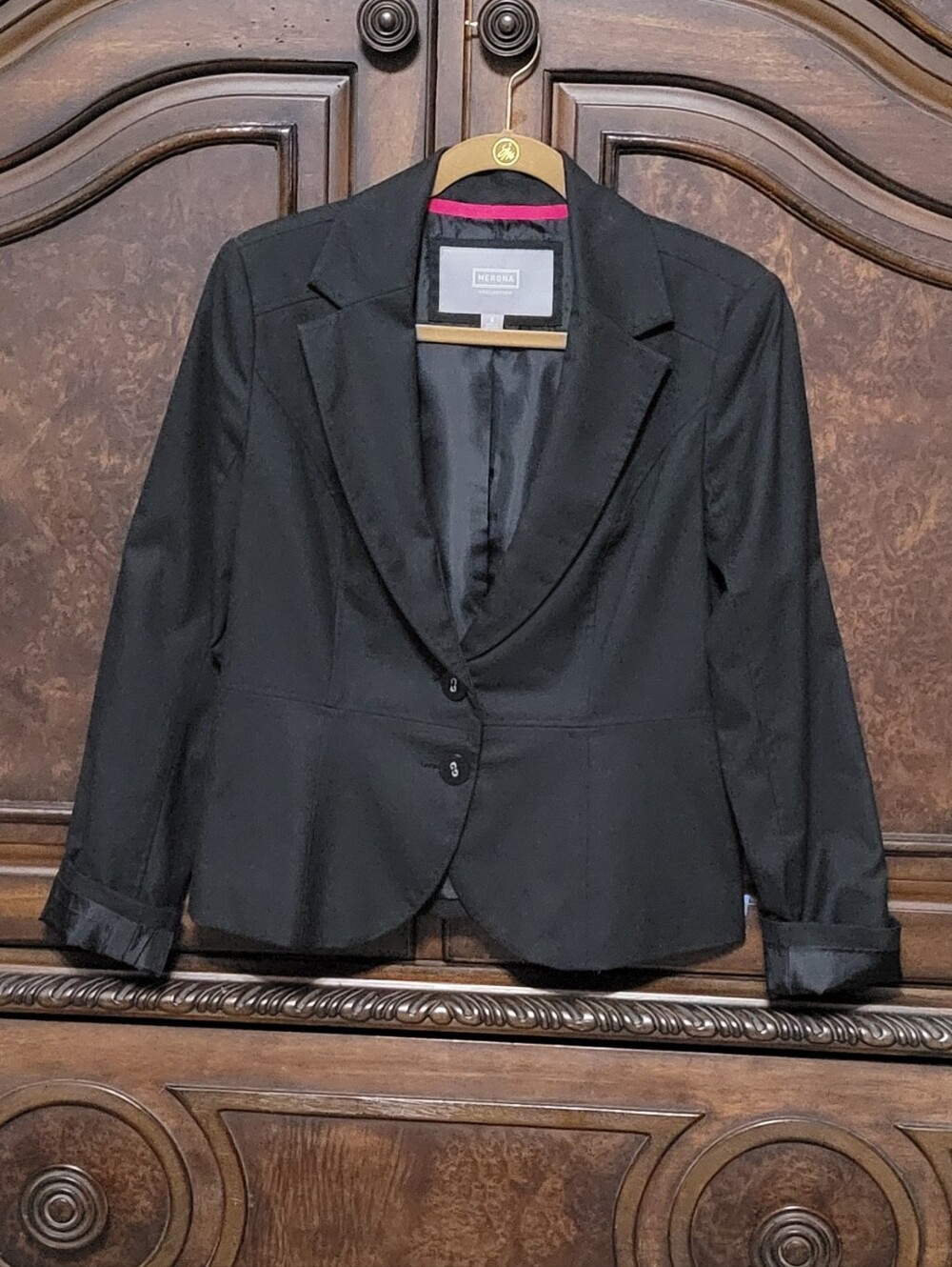 Black Women's Tailored Blazer Jacket - Aerona